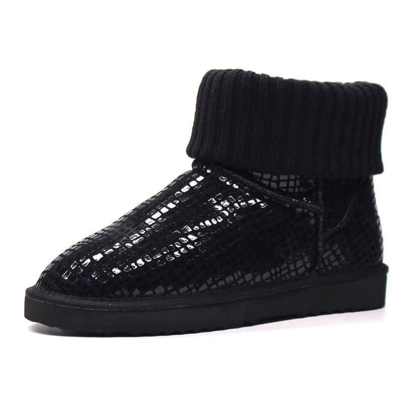 Sewing Knit - Stivali Invernali da Donna in Vera