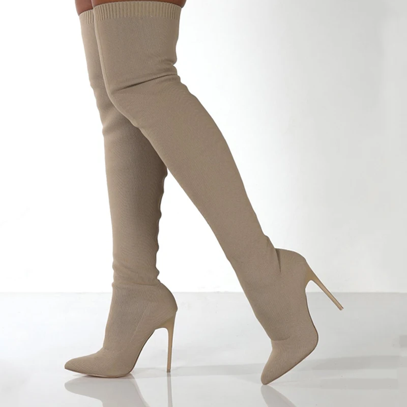 Sewing Knit - Donna Autunno Stivali sopra il ginocchio