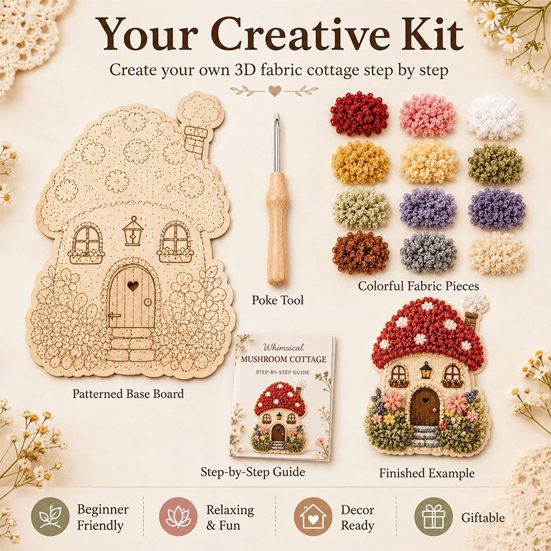 Kit Fai-da-Te Casa dei Funghi  - Sewing Art recensione e prezzo