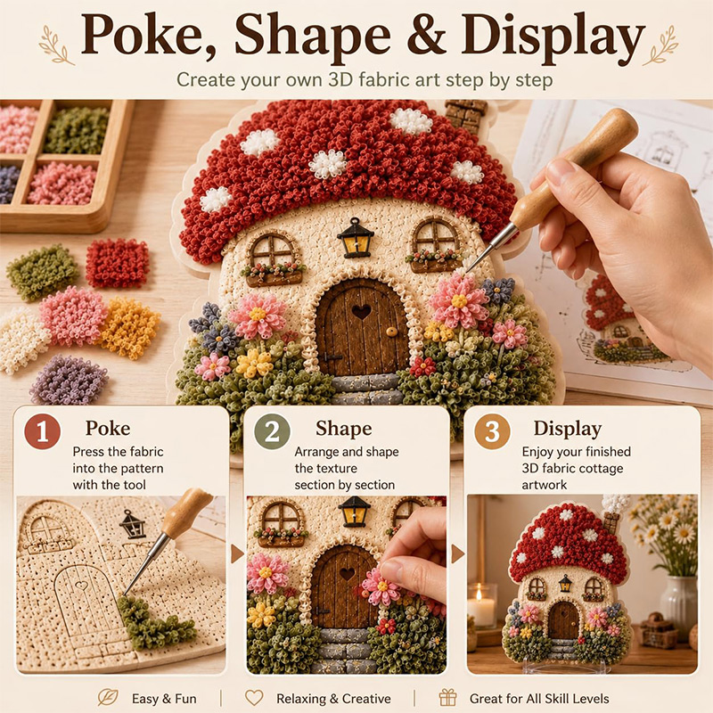 Kit Fai-da-Te Casa dei Funghi  - Sewing Art recensione e prezzo